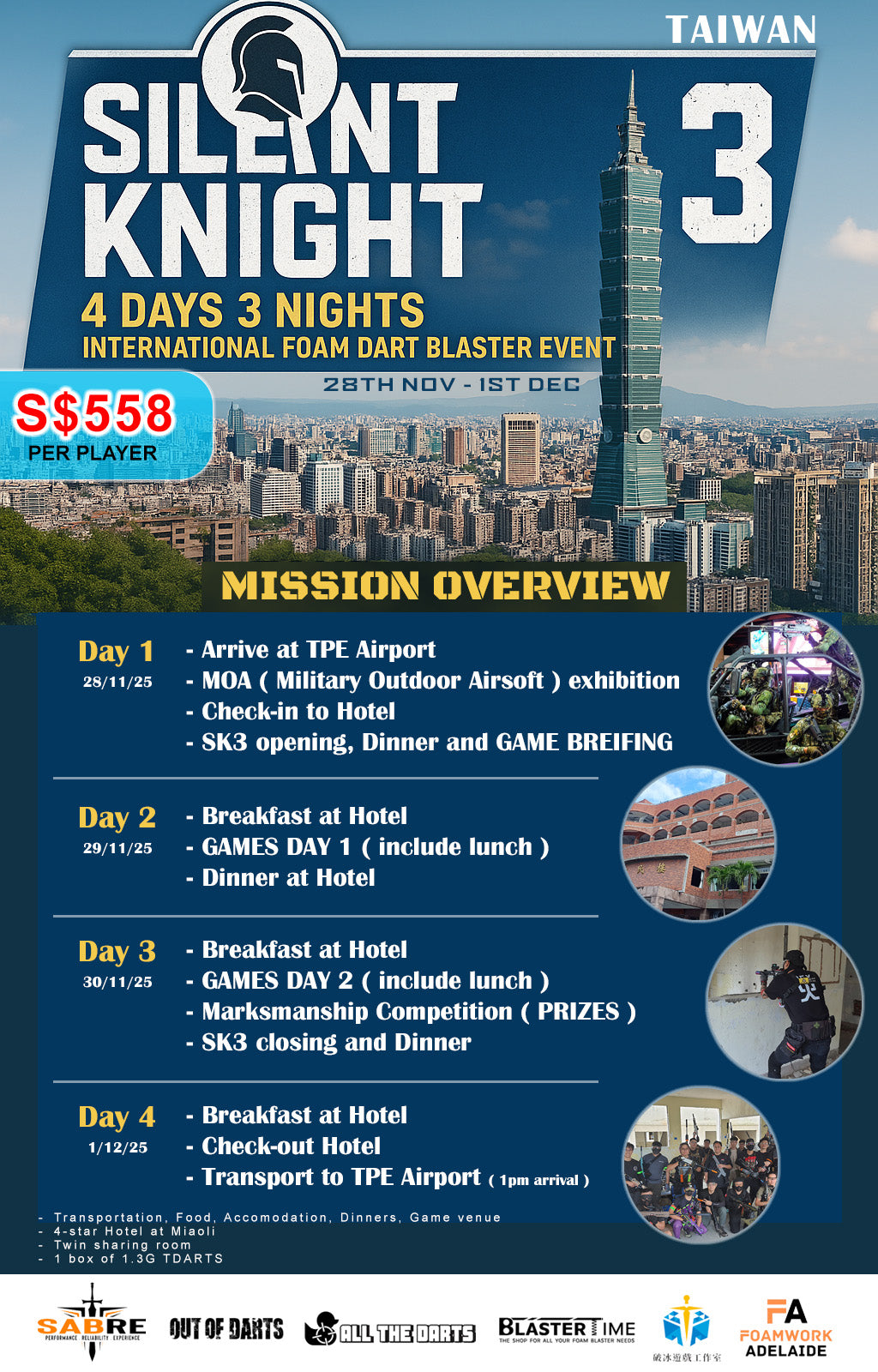 Silent Knight 3 : Winter wars , Taiwan 2025 ( 4D3N )