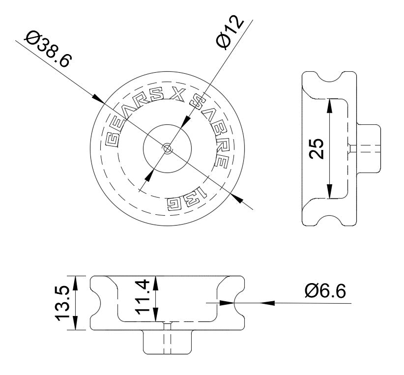 SABRE x GEARS Flywheels (13g) pair