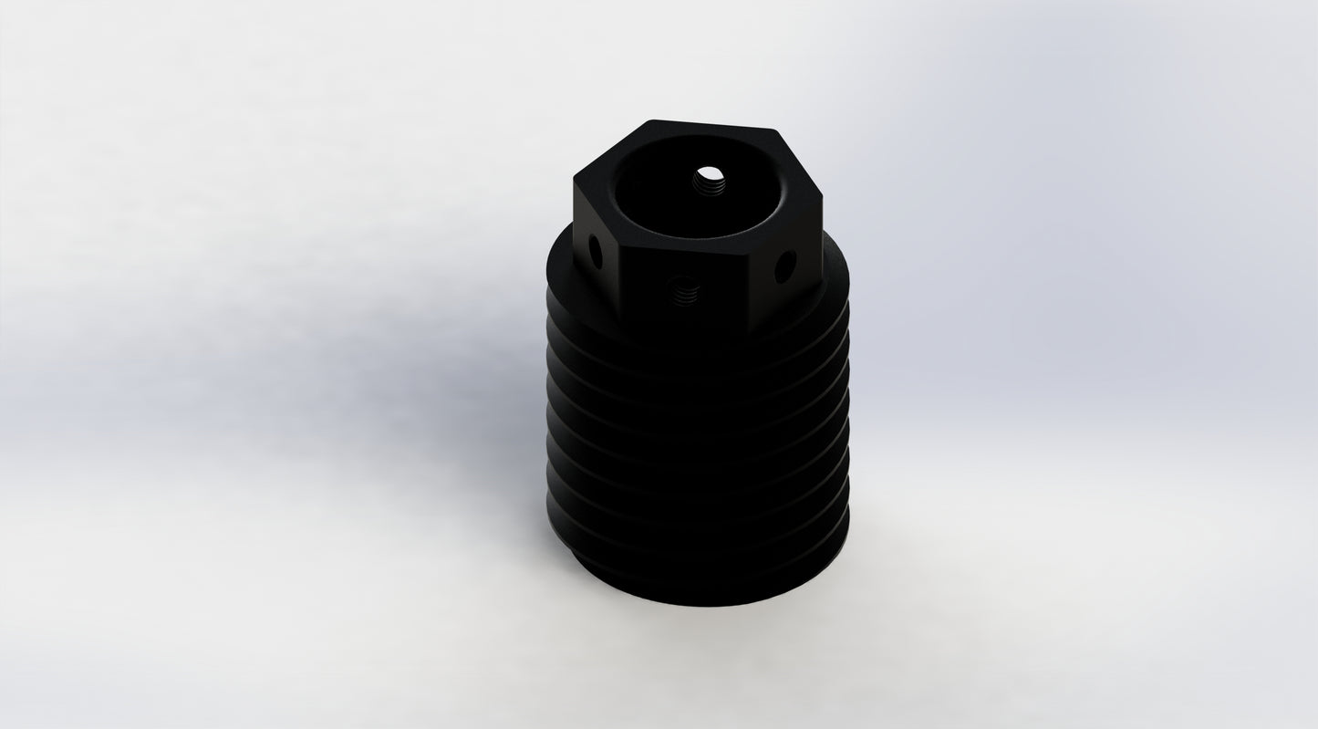 Black Anodized Aluminum Barrel Nut