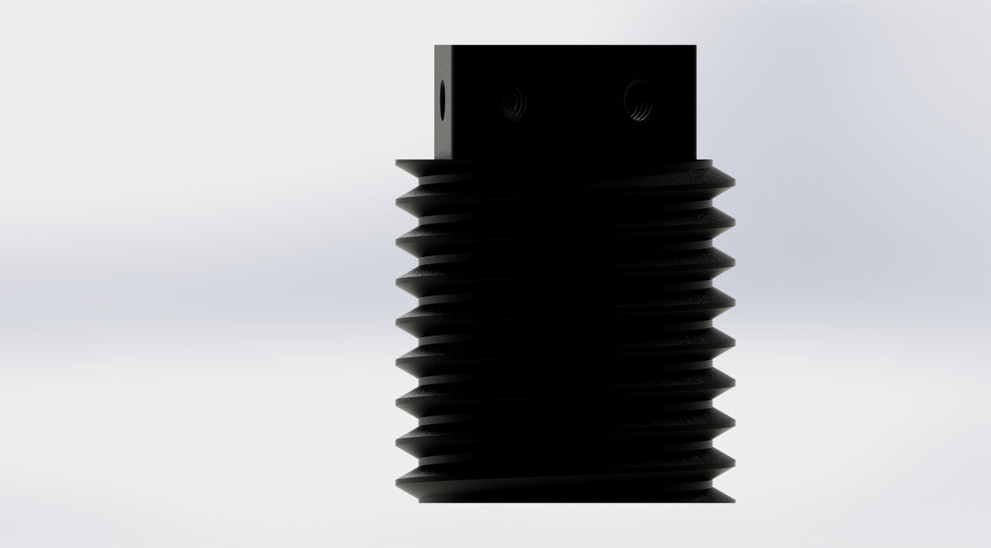 Black Anodized Aluminum Barrel Nut