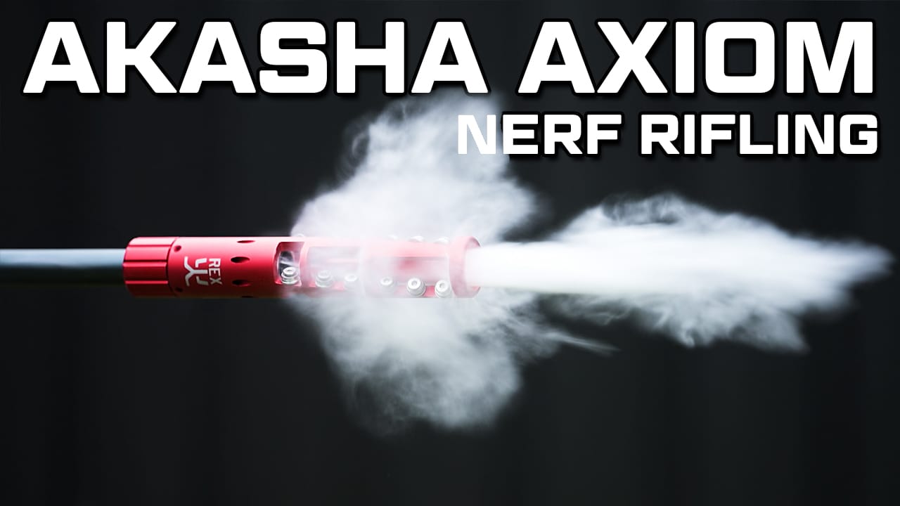 Load video: AKASHA AXIOM: The Ultimate Nerf Rifling