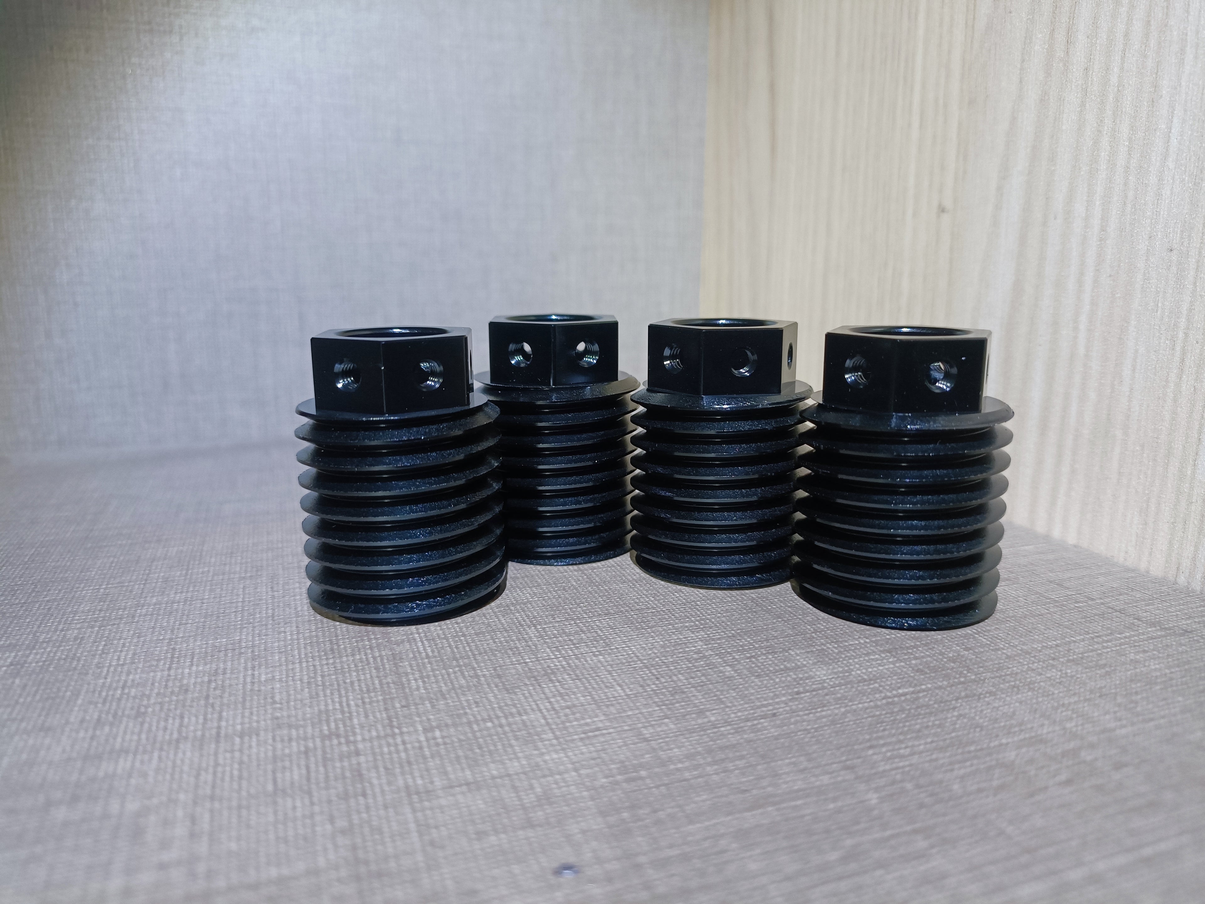 Black Anodized Aluminum Barrel Nut