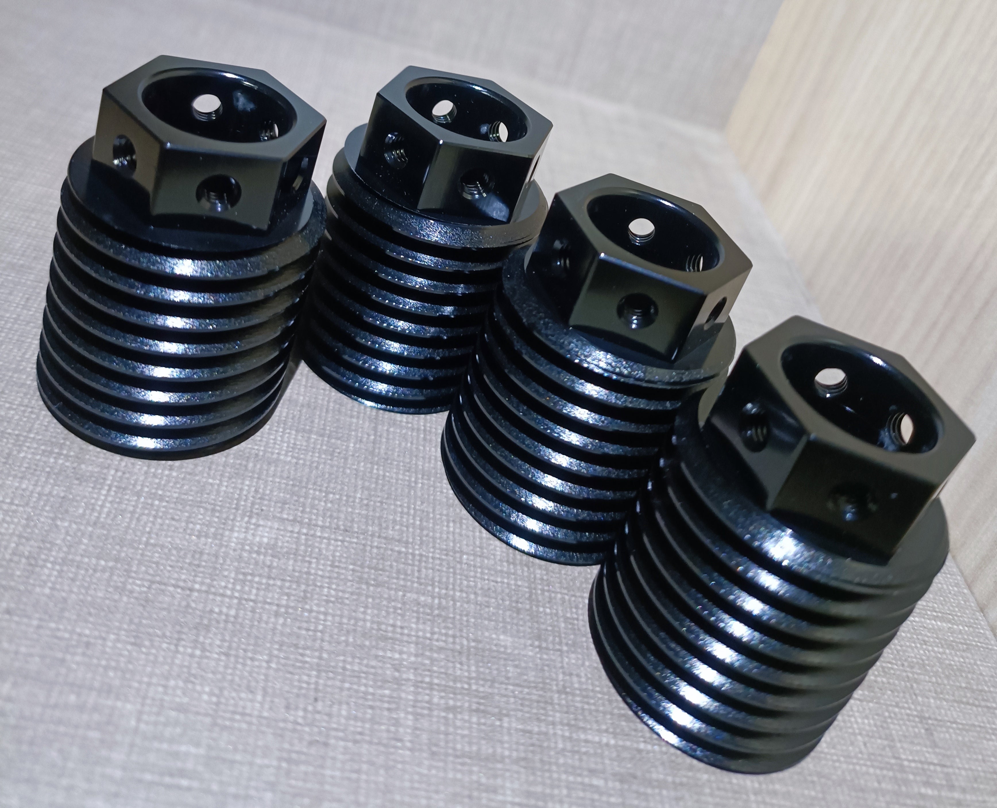 Black Anodized Aluminum Barrel Nut