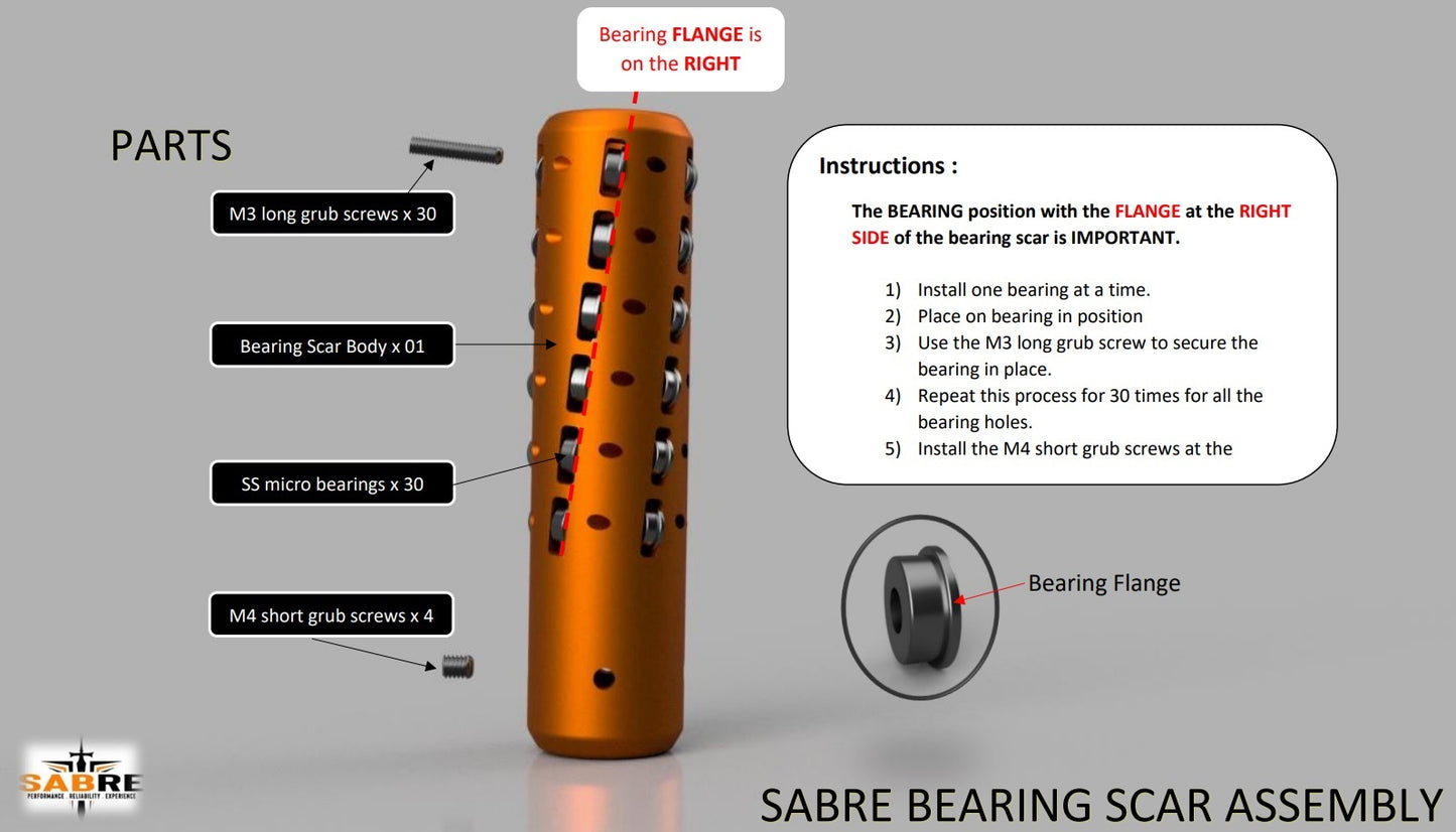 Sabre Bearing Scar