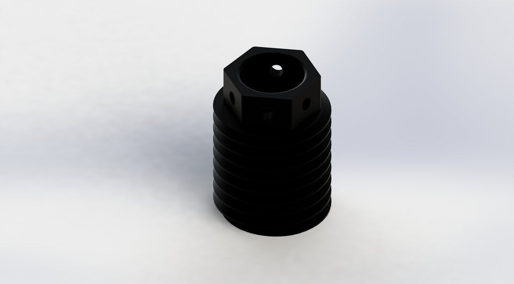 Black Anodized Aluminum Barrel Nut