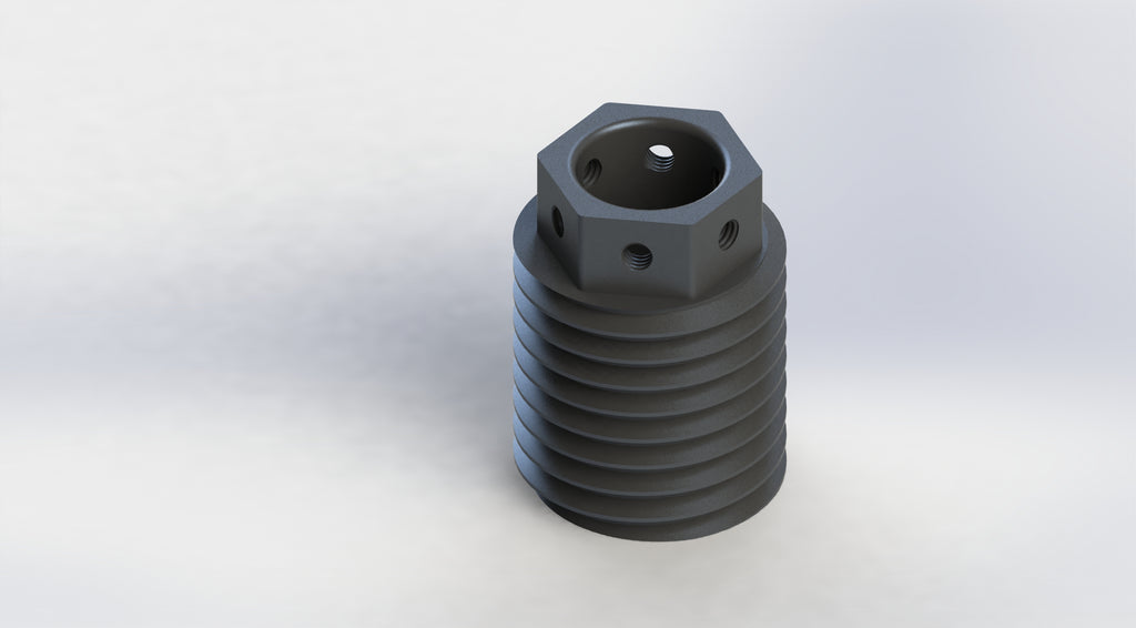 Black Anodized Aluminum Barrel Nut